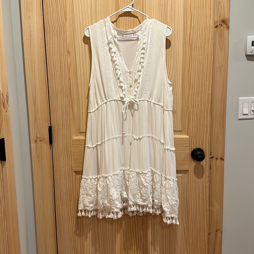 White Dress With Fringe